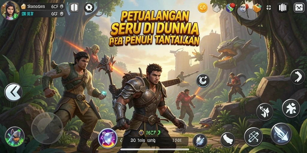 Screenshot dari gameplay 6CF yang menampilkan petualangan penuh tantangan.