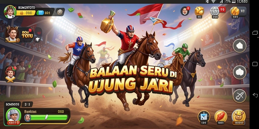 Screenshot gameplay intens balapan di BOM29TOTO.