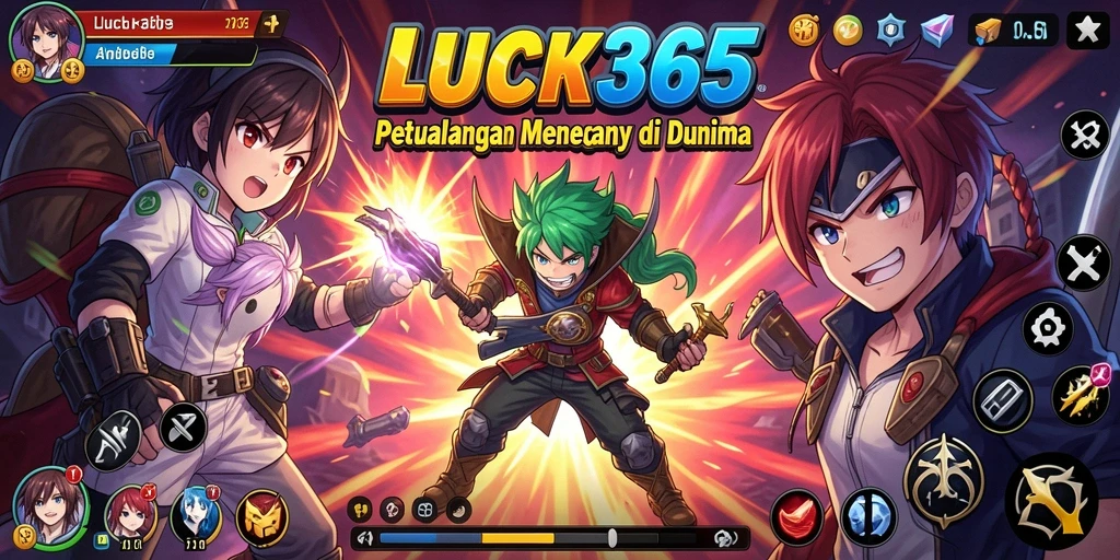 Tampilan gameplay seru di LUCK365 dengan karakter Anime yang menarik.