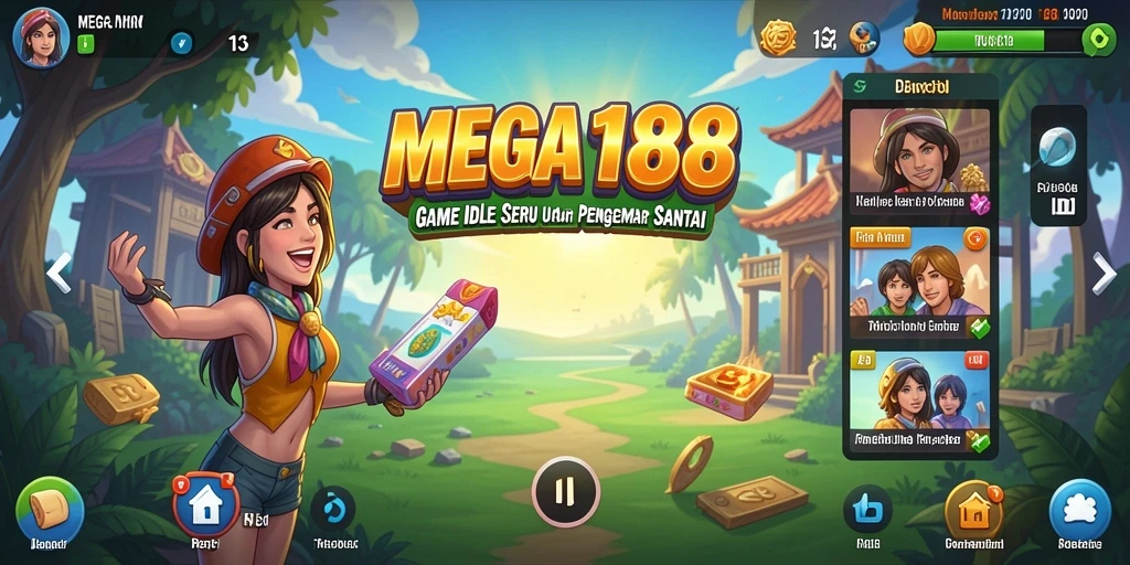Tangkapan layar MEGA188 menampilkan mekanisme gameplay Idle yang menarik.