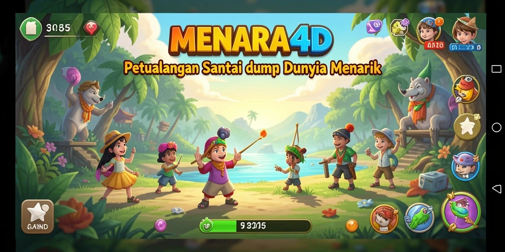 Tampilan gameplay MENARA4D yang seru dan interaktif.