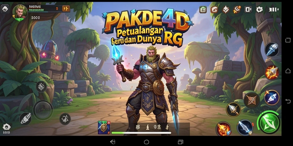 Tampilan seru dari gameplay RPG PAKDE4D yang menakjubkan.