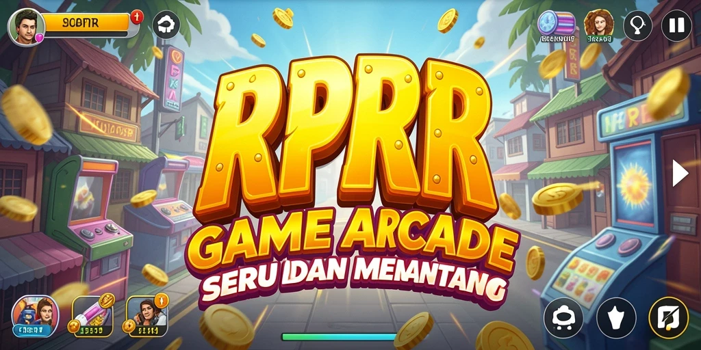 Screenshot gameplay RPRR menunjukkan aksi seru permainan Arcade.