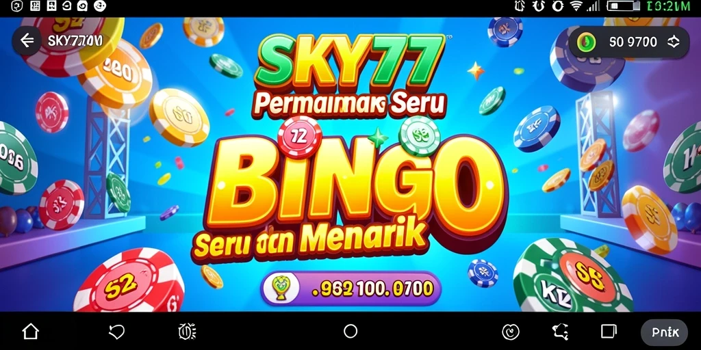Tampilan gameplay Bingo di SKY77 dengan pemain aktif dan suasana seru.