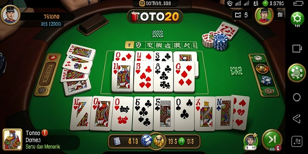 Screenshot gameplay TOTO20 menampilkan keseruan bermain Domino.